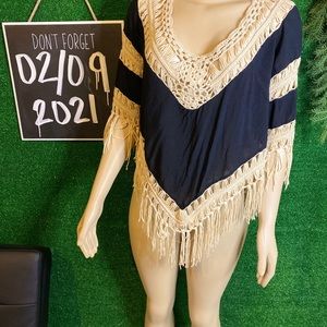 Crochet Shaw Shirt Size M